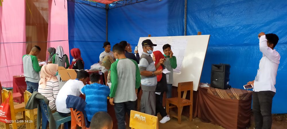 Situasi dan kondisi di TPS 03, Desa Sungai Abang pasca penghitungan suara