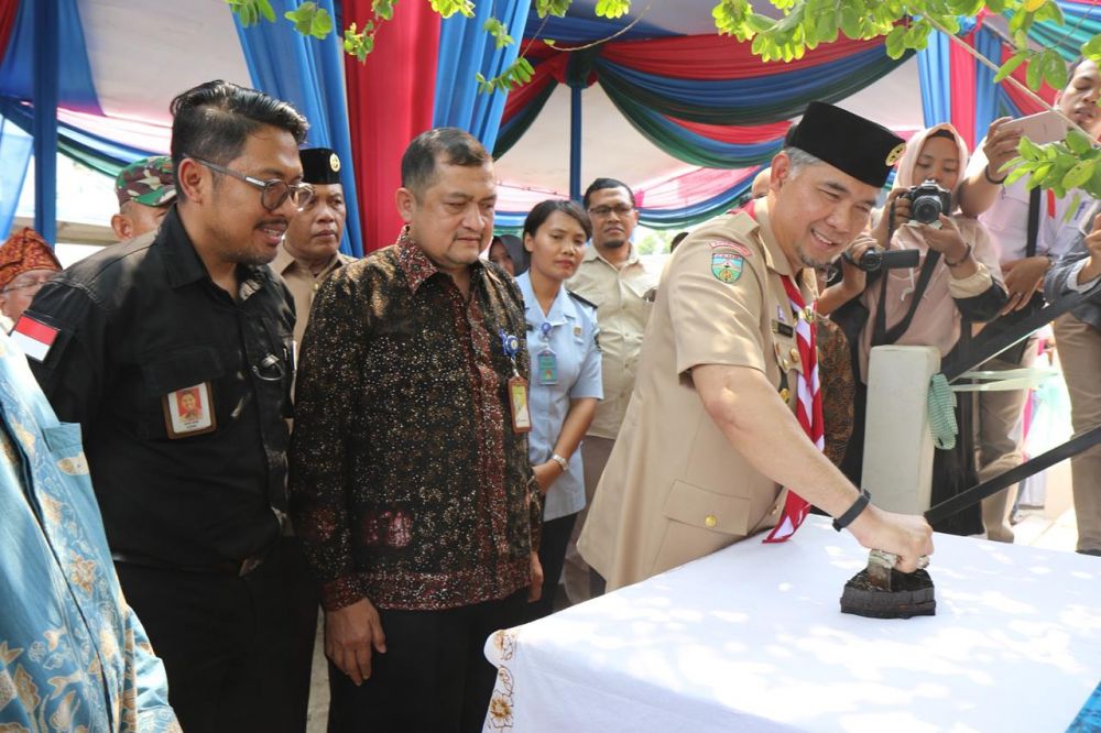 Walikota Jambi Syarif Fasha Meresmikan Rumah batik legok.