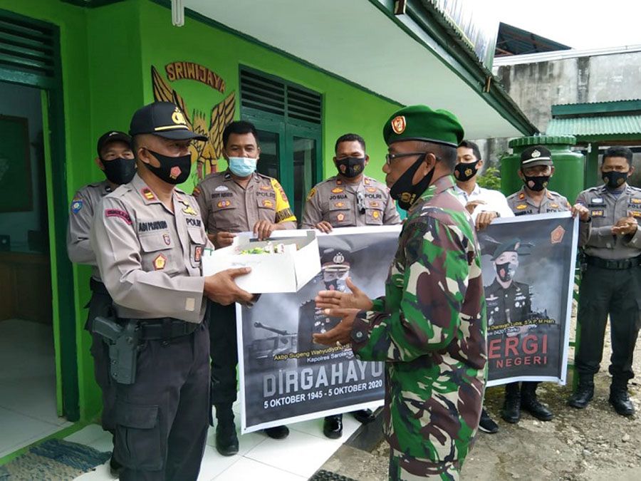 Sinergitas Kapolsek Limun dengan Koramil Limun (dok)