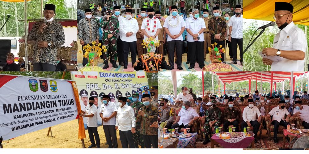 Kegiatan Peresmian Kecamatan Mandiangin Timur 