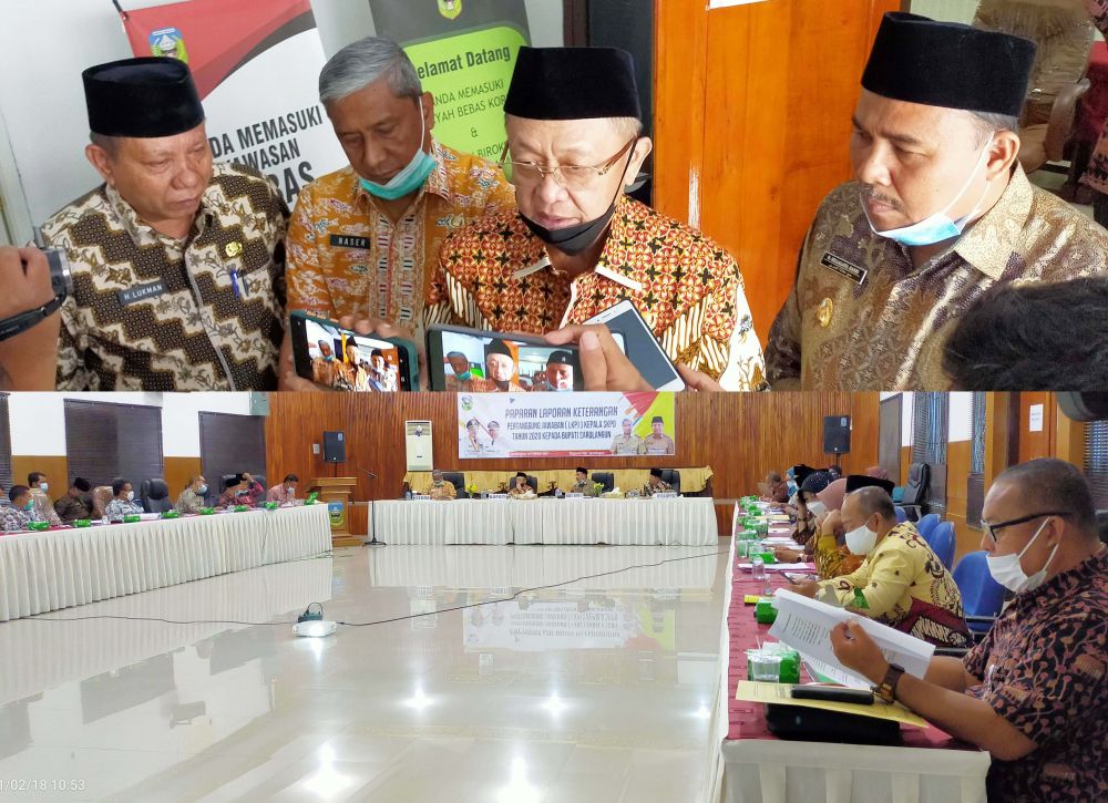 Paparan LKPJ Kepala SKPD Tahun 2020 Kepada Bupati Sarolangun