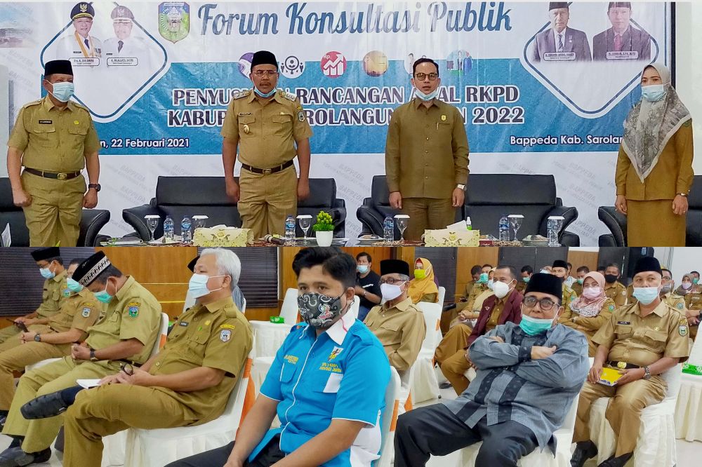 Wabup, H Hillalatil Badri H Lukman MPd  Aang Purnama SE MM dan Emalia Sari SE MM 