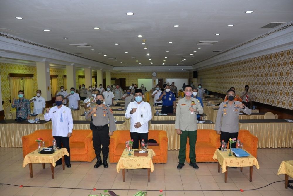 Rapat Koordinasi dalam rangka Kesiapsiagaan Menghadapi Bencana Hidrometeorologi, Rabu (24/2).