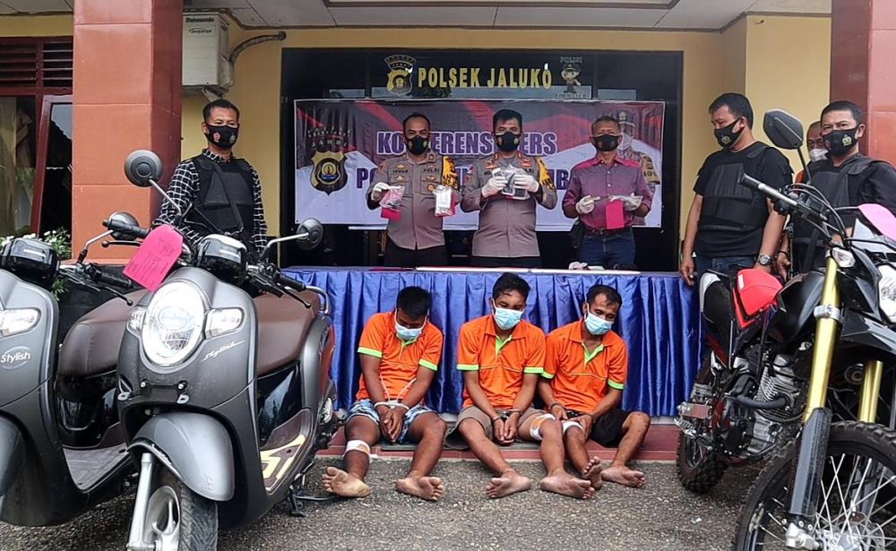 Tersangka Curanmor yang ditembak polisi.