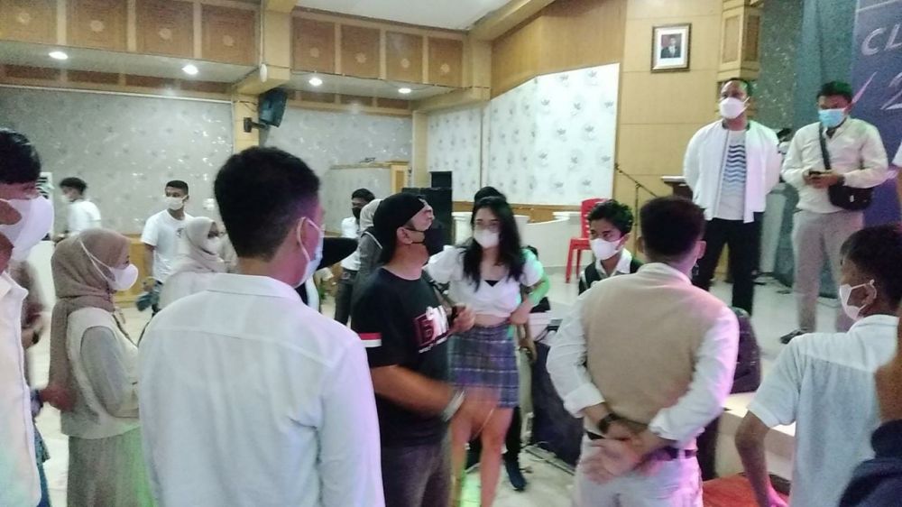 Suasana perpisahan SMAN 1 Tanjabbarat