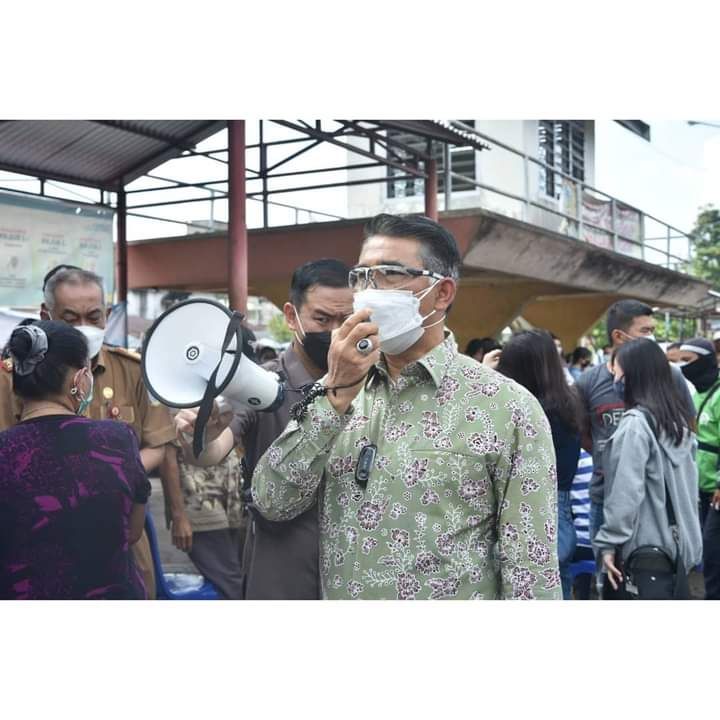 Walikota Fasha memantau langsung vaksinasi  covid 19