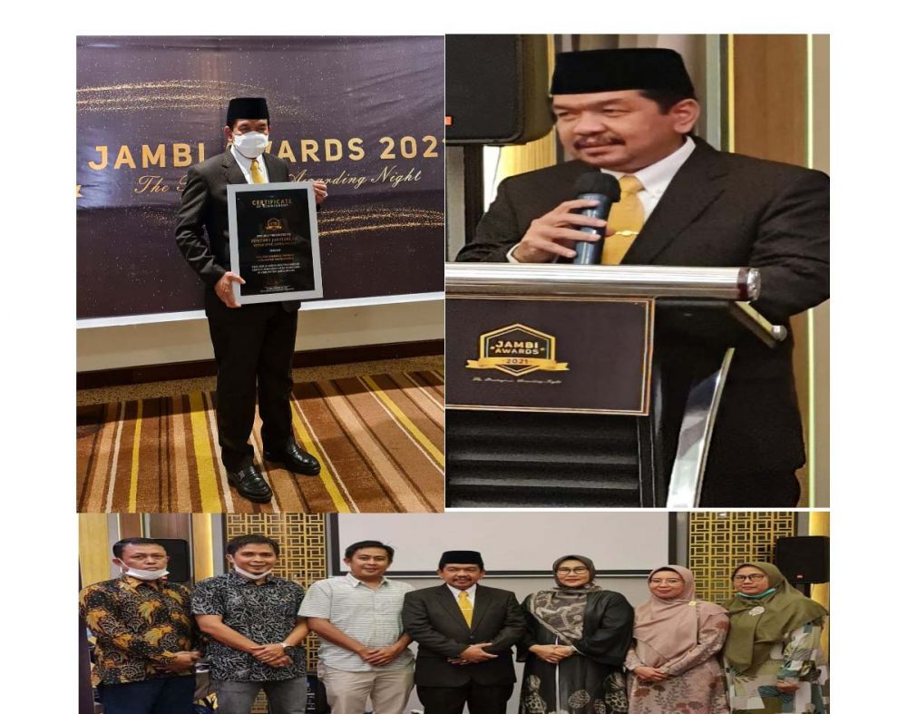 Tontawi Jauhari SE Raih Penghargaan  Jambi Awards 2021