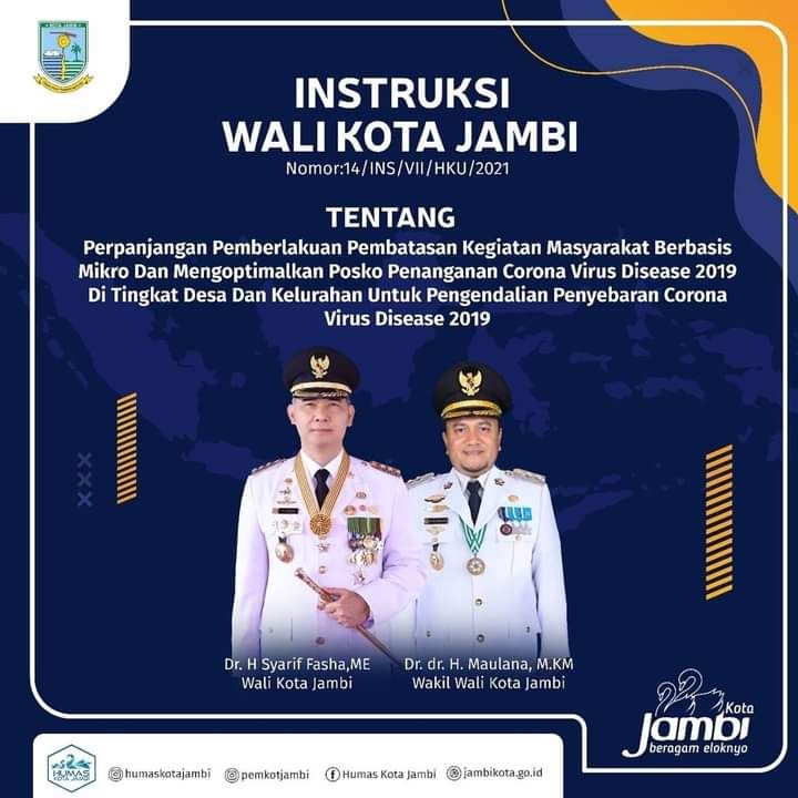 Intruksi Wali Kota Jambi 