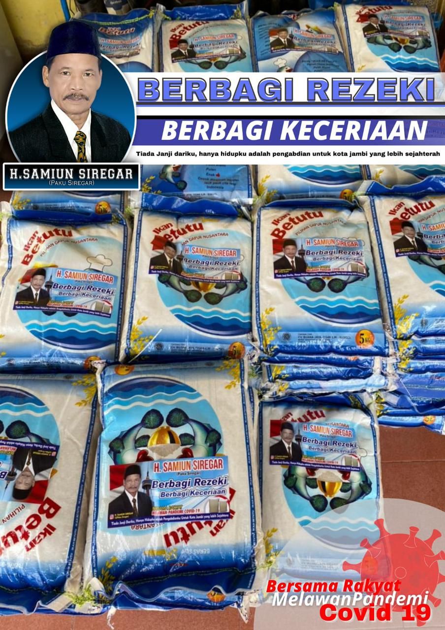 Bantuan Samiun Siregar untuk warga terdampak Covid-19 