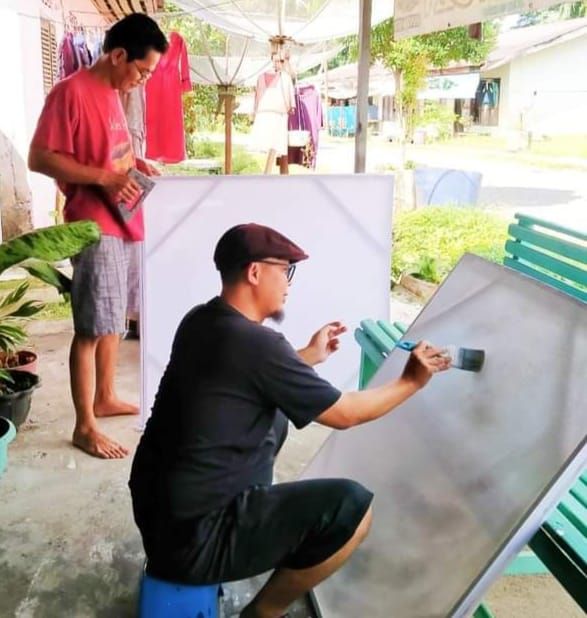 Rukam persiapan Pameran Lukisan tahun 2021 di Taman Budaya Jambi