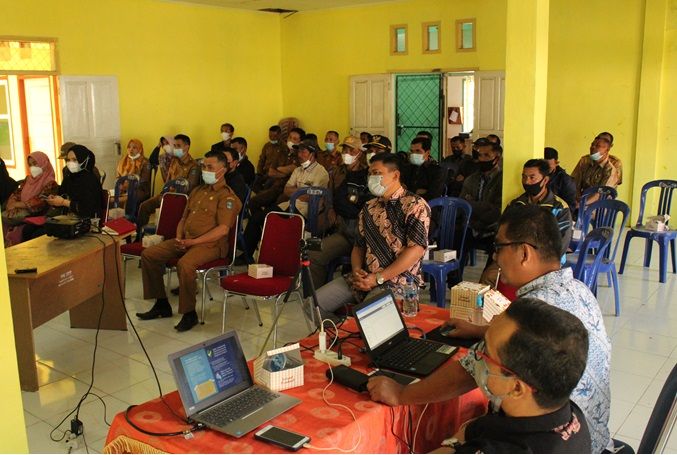 Berlangsungnya kegiatan PkM di Kecamatan Gunung Tujuh Kabupaten Kerinci, Senin 21 Juni 2021