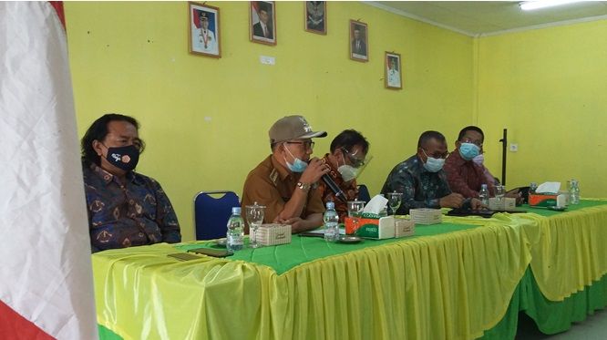 Berlangsungnya kegiatan PkM yang dilakukan oleh dosen FH Unja di Kecamatan Gunung Tujuh Kabupaten Kerinci, Senin 21 Juni 2021