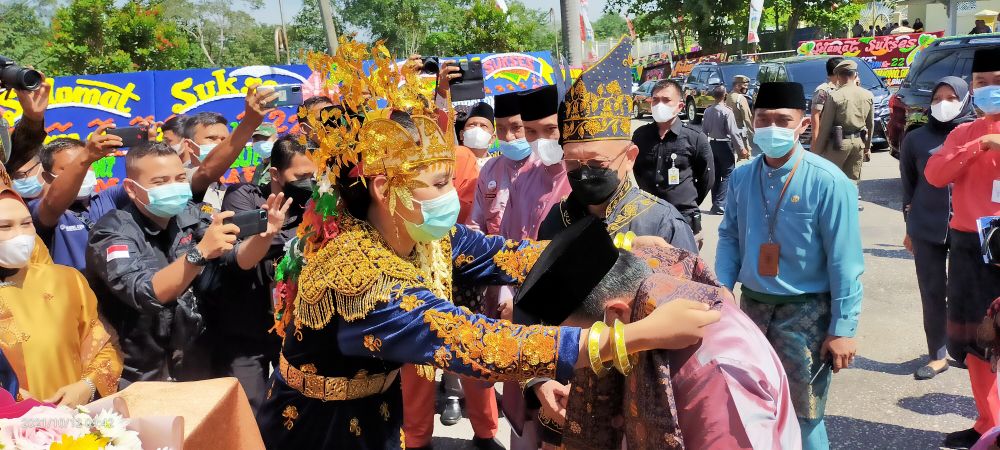 Penyambutan Gubernur Jambi, DR H Al Haris 