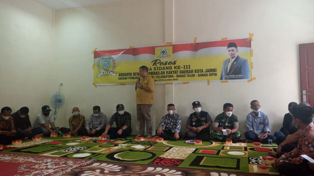 Kegiatan Reses Anggota DPRD Kota Jambi Kemas Faried Alfarelly 