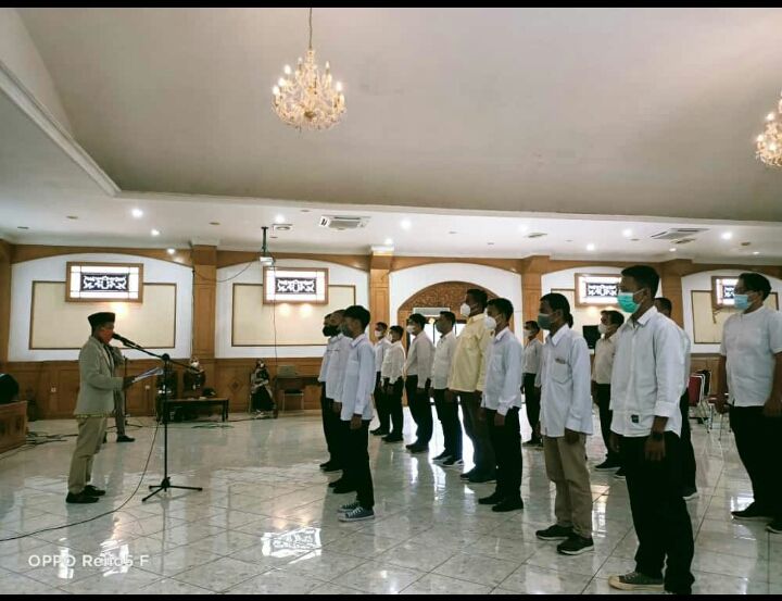 Suasana Pelantikan Pimpinan Daerah Pemuda Muhammadiyah Kabupaten Muaro Jambi oleh Sekretaris Pengurus Wilayah Pemuda Muhammadiyah Provinsi Jambi.