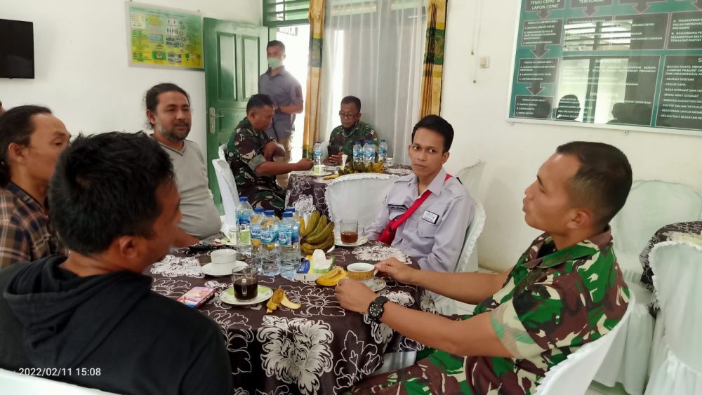 Dandim 0416 Bute berdialog santai dengan insan Pers Tebo