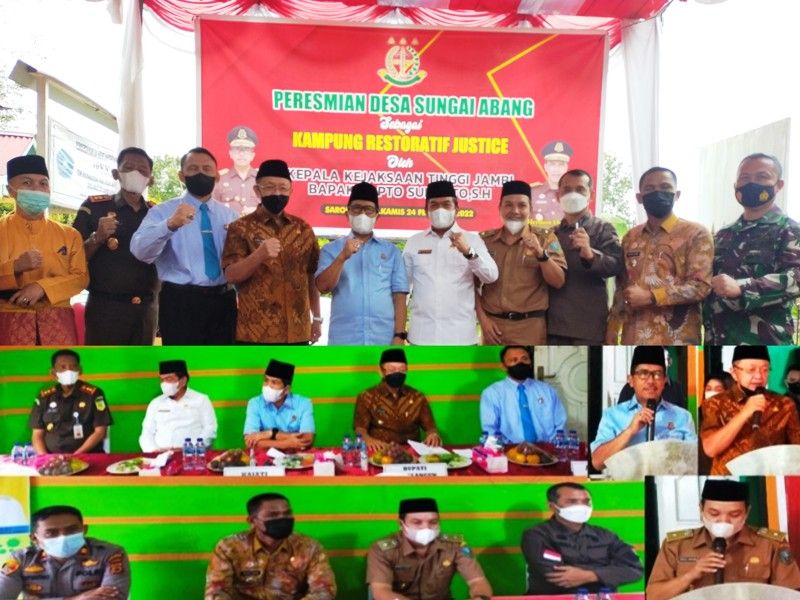 Pembentukan Kampung Restorative Justice di Kantor desa Sungai Abang 