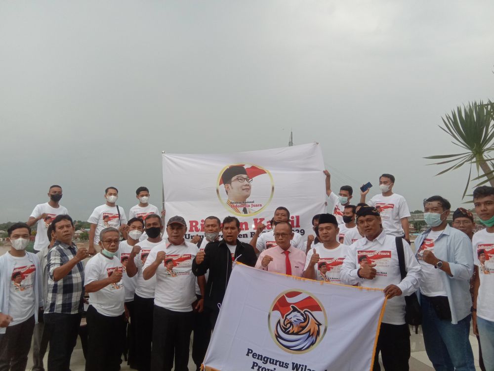 Pembentukan GNIJ Provinsi Jambi di Hotel Wiltop, menandakan dukungan politik bagi Ridwan Kamil untuk maju dalam kompetisi Pilpres 2024, Senin (25/4/2022).