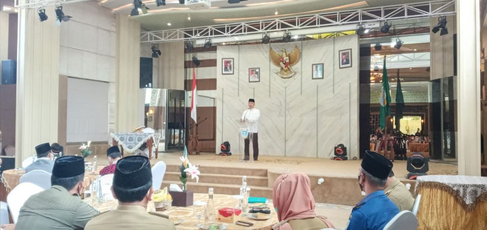 Sambutan Walikota Jambi Syarif Fasha saat melepas Calon Jemaah Haji 