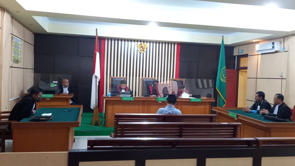 Suasana sidang Tengku Ardiansyah, mantan pengacara Ketua KPU Tanjungjabung Timur (Tanjabtim)