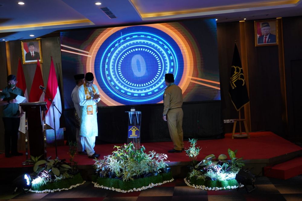 Pembukaan Mobile Intelectual Property Clinic (Klinik Kekayaan Intelektual Bergerak) Provinsi Jambi, yang berlangsung di Hotel BW Luxury Jambi, Selasa, (30/08/2022).