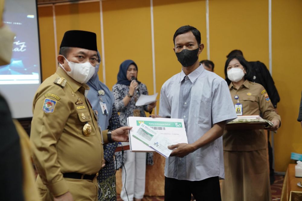  Advokasi dan Sosialisasi Pembiayaan Kesehatan dalam mendukung Universal Health Governance (UHG) dan Kemitraan Penyakit Prioritas serta Launching Kartu Jambi Sehat, yang berlangsung di Hotel Shang Ratu, Selasa (06/09/2022).