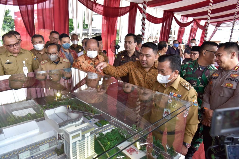  Ground Breaking dan Launching Pembangunan JBC, bertempat di lokasi JBC Simpang Mayang Kota Jambi, Senin (12/09/2022).