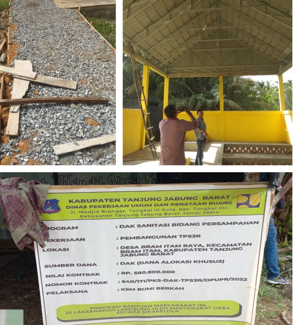 Proyek TPS3R belum selesai meski sudah lewat tahun