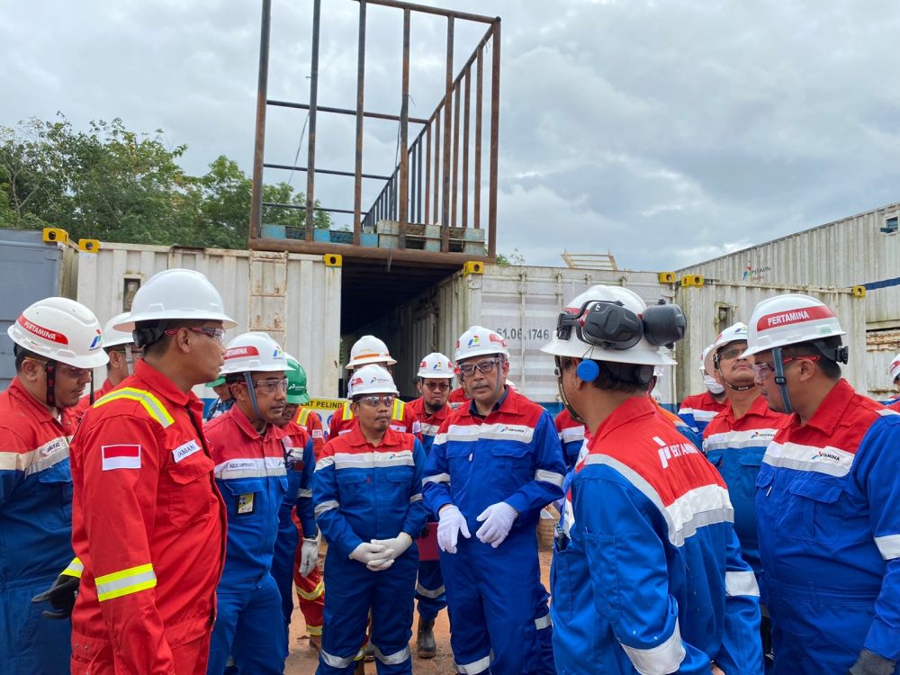 Kunjungan Dirjen Migas Kementerian Energi dan Sumber Daya Mineral Republik Indonesia (ESDM RI), Tutuka Ariadji, ke kantor perwakilan SKK Migas Sumbagsel, Jumat (20/01/2023).