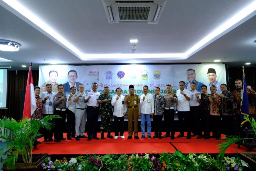 Wagub Abdullah Sani Buka Musda VIII Organda Provinsi Jambi.