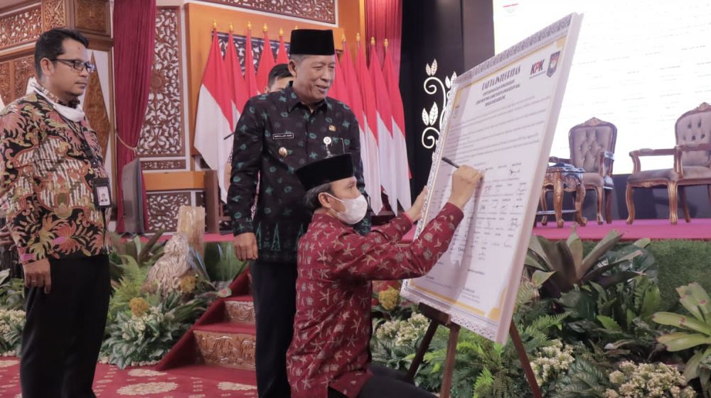 Ketua DPRD Provinsi Jambi Edi Purwanto hadir dalam Rapat Koordinasi Pencegahan dan Pemberantasan Korupsi terkait Perencanaan dan Penganggaran APBD se-Provinsi Jambi, Kamis (6/4/2023)