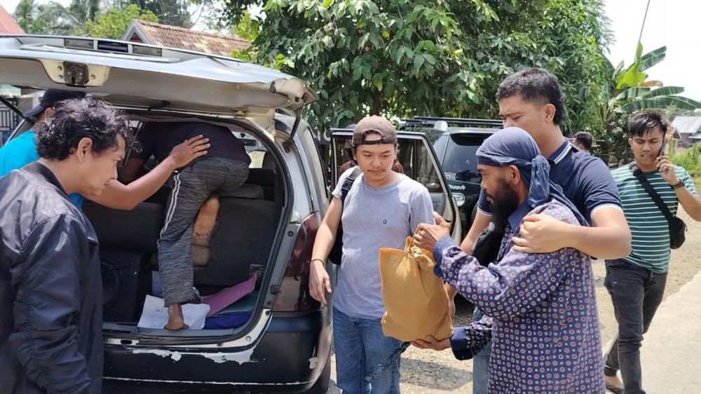 Tersangka saat diamankan