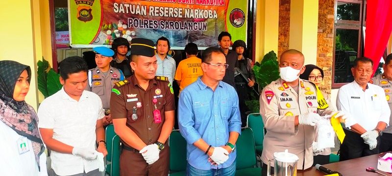 Kegaiatan pemusnahan BB sabu