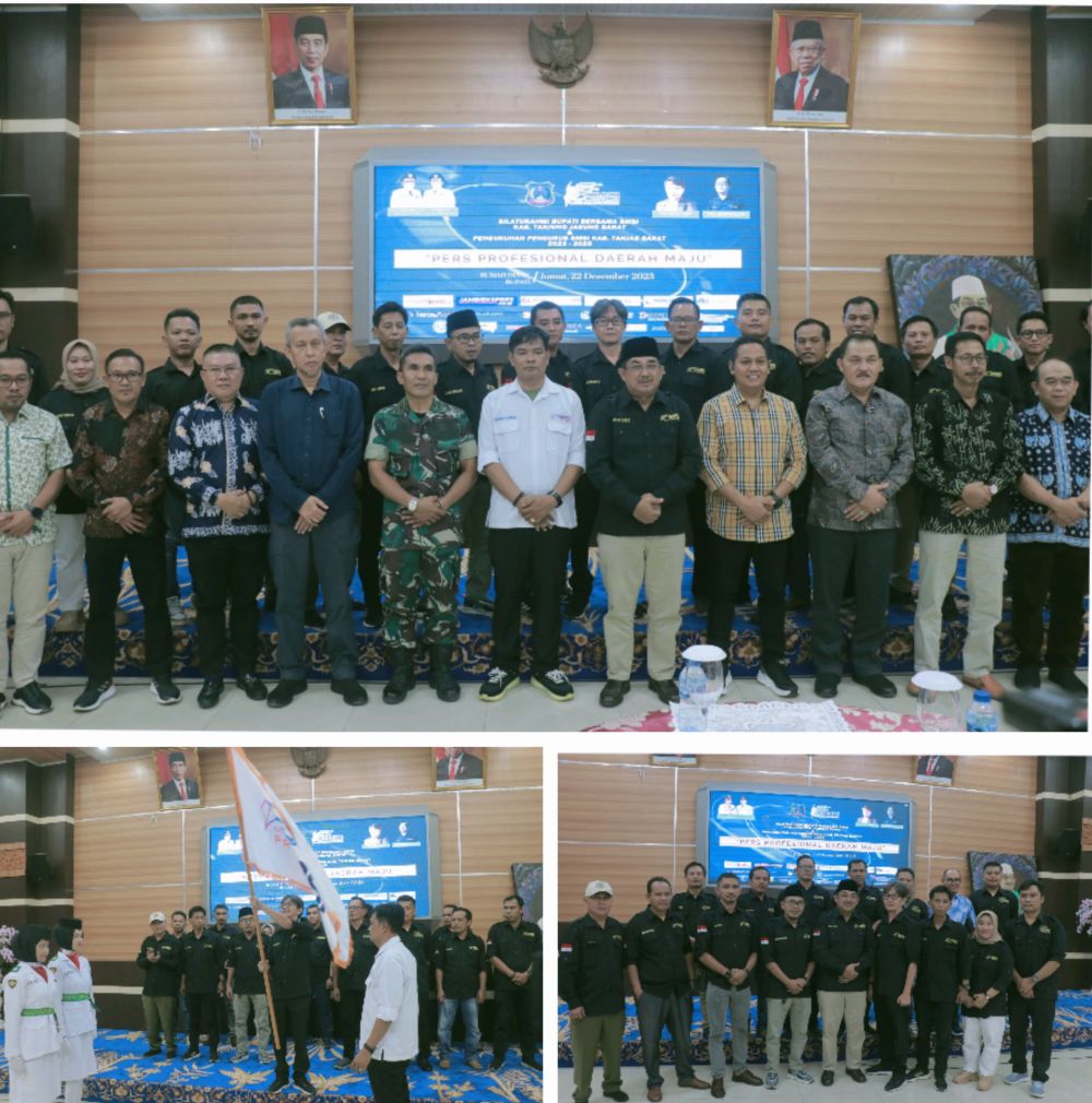 Pengukuhan Pengurus SMSI Tanjab Barat Periode 2023-2025