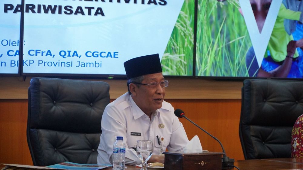 Wakil Gubernur (Wagub) Jambi sekaligus Ketua Tim Percepatan Penurunan Stunting (TPPS) Provinsi Jambi Drs. H. Abdullah Sani, M.Pd.I 