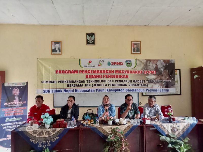Seminar Perkembangan Tekhnologi dan Pengaruh Gadget Terhadap Anak yang digelar SKK Migas-KKKS SRMD bersama Jendela Pendidikan Nusantara (JPN), Sabtu (9/3) 