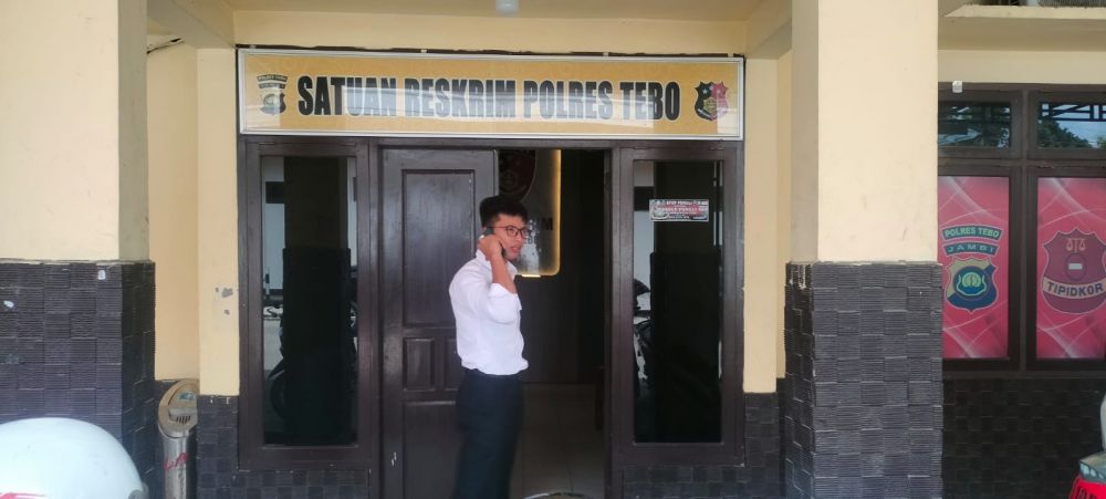 Ruang Reskrim Polres Tebo tempat pemeriksaan mantan ajudan PJ Bupati Tebo Aspan 