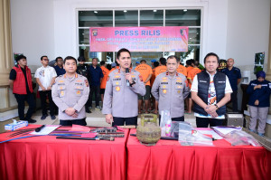 Polda Jambi Berhasil Amankan 242 Orang Pelaku Premanisme Dalam Operasi Pekat ll Siginjai