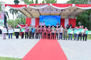 Lagi, Wali Kota Jambi Diapresiasi : Launching Akbar Jamsostek Bagi 3.000 Pekerja Rentan