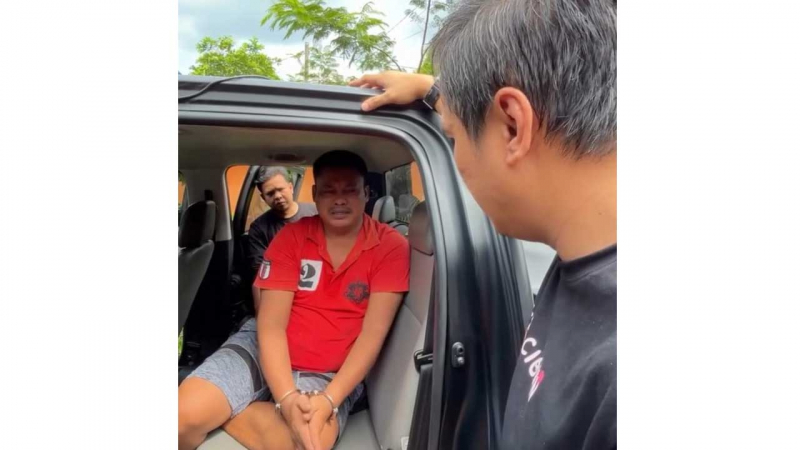 AN, tersangka penganiaya AIPDA Hendra yang sudah ditetapkan menjadi tersangka.