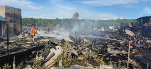 Sebanyak 50 Unit Permukiman Warga Terbakar di Tanjabbar