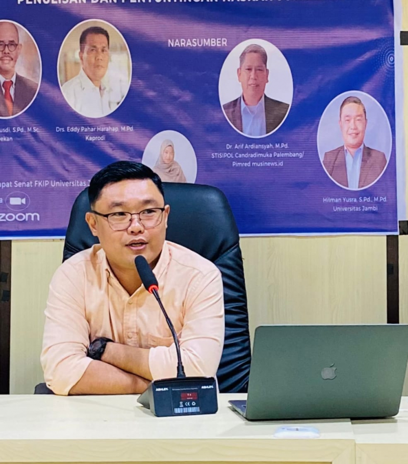 Hilman Yusra, S.Pd., M.Pd., Dosen Pendidikan Bahasa dan Sastra Indonesia FKIP Universitas Jambi