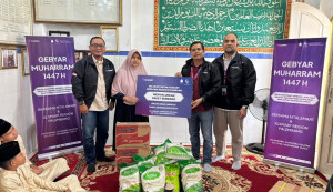 Gebyar Berbagi Muharram 1447H Karyawan XLSMART Salurkan Santunan di Sumatera