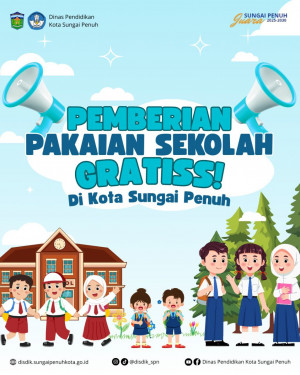Siswa Baru, SMP, SD dan TK Negeri di Sungaipenuh Diberi Seragam Gratis