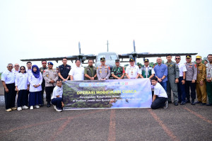 Polda Jambi Bersama BMKG Membuka  Operasi Modifikasi Cuaca (OMC) 