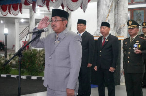 Bupati Kukuhkan Paskibraka Kab Tanjabbar  Tahun 2025