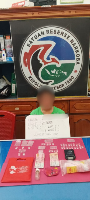Jadi Bandar Narkoba IRT di Tebo Diciduk Polisi 