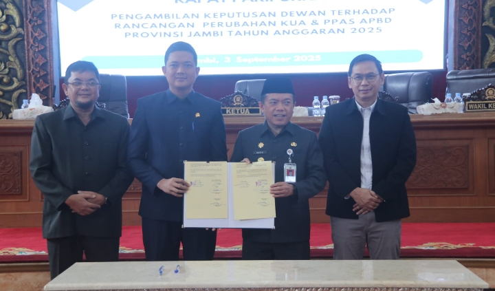 DPRD Jambi Sepakati Perubahan KUA dan PPAS APBD Jambi 2025